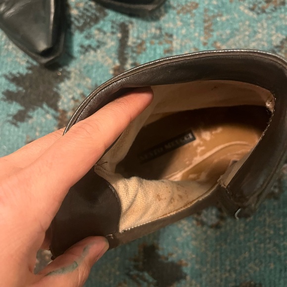 Dark Brown Leather Booties - Picture 5 of 5